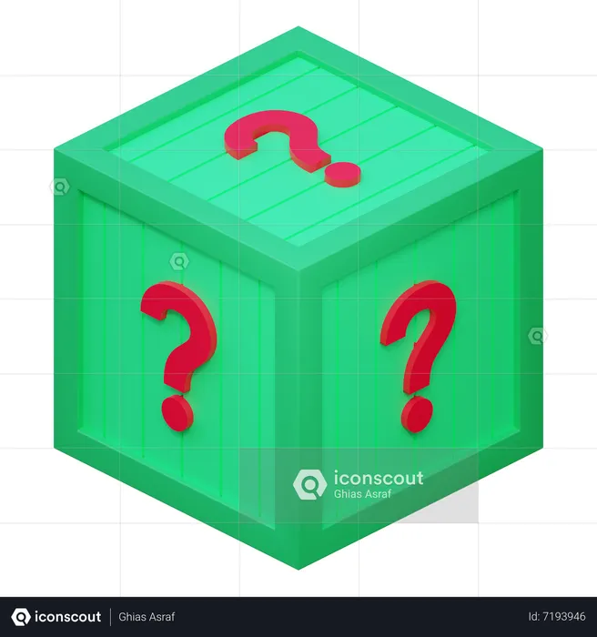 Mystery Box  3D Icon