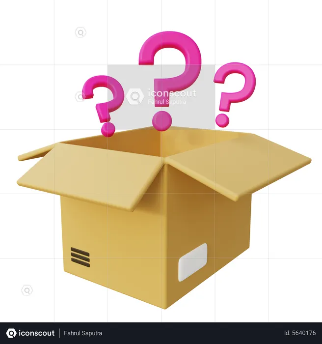 Mystery Package Box  3D Icon