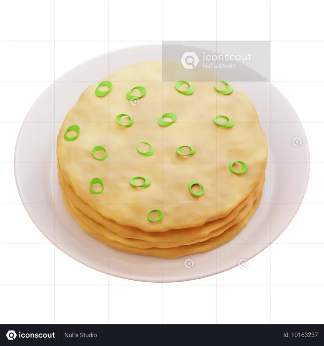 Naan  3D Icon