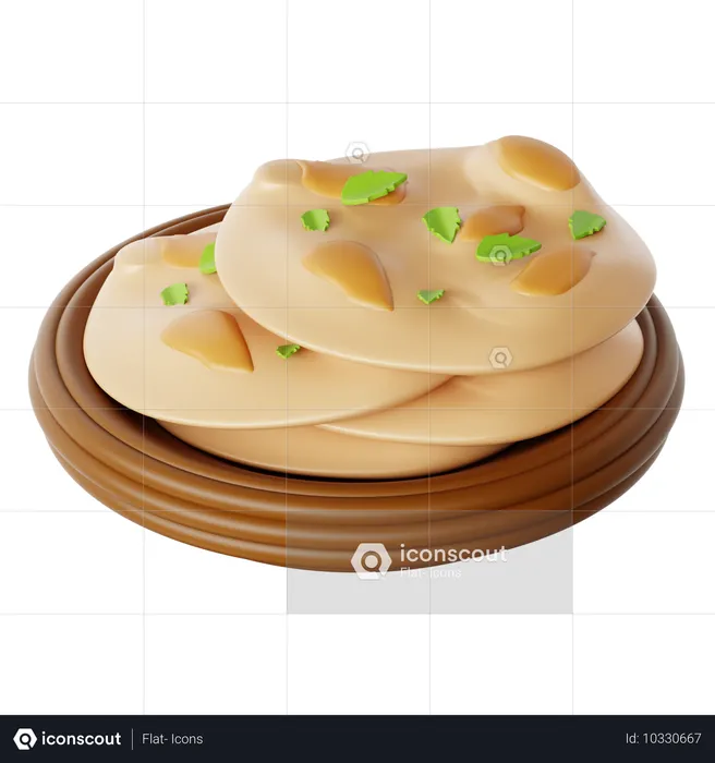 Naan  3D Icon