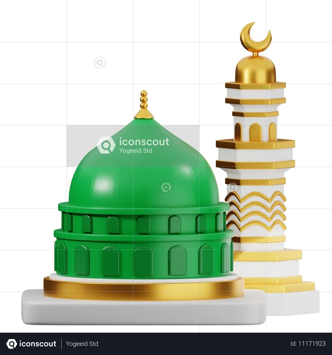 Nabawi Mosque  3D Icon