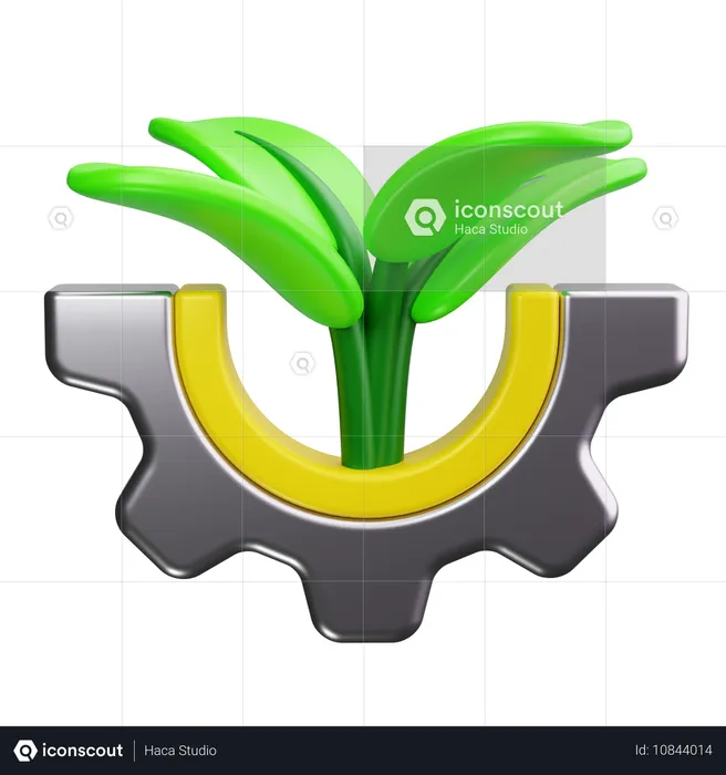 Nachhaltige Landwirtschaft  3D Icon