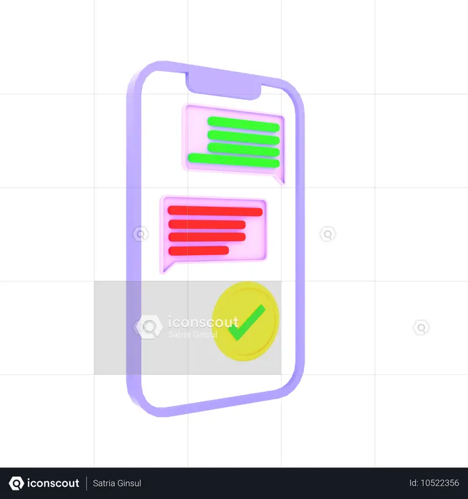 Nachricht zugestellt  3D Icon