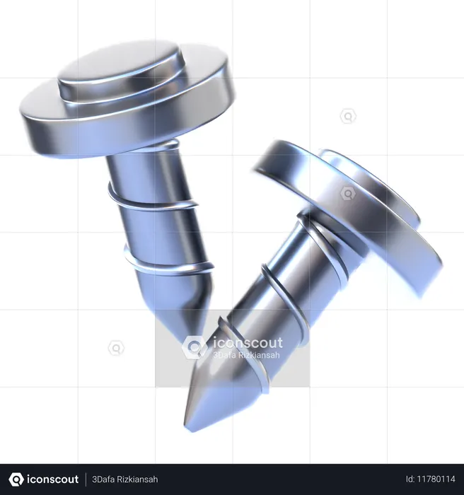 Nail  3D Icon