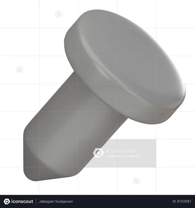 Nail  3D Icon