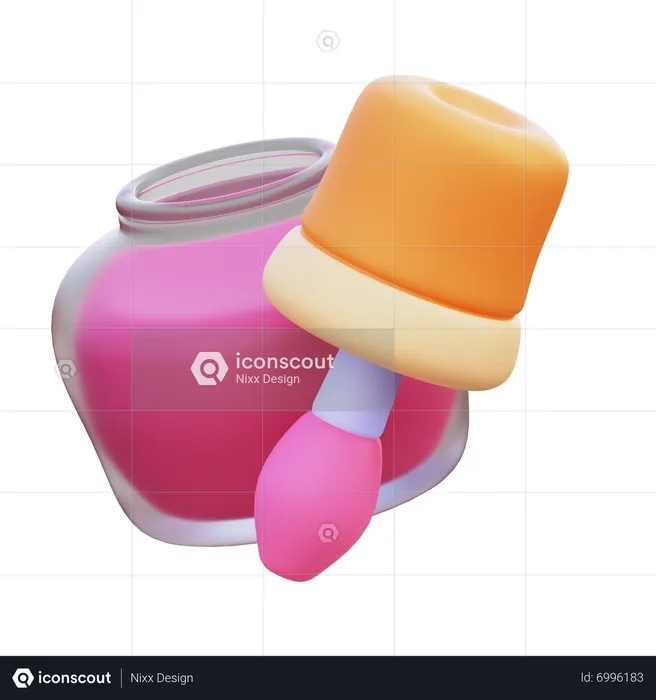 Nail Polish  3D Icon