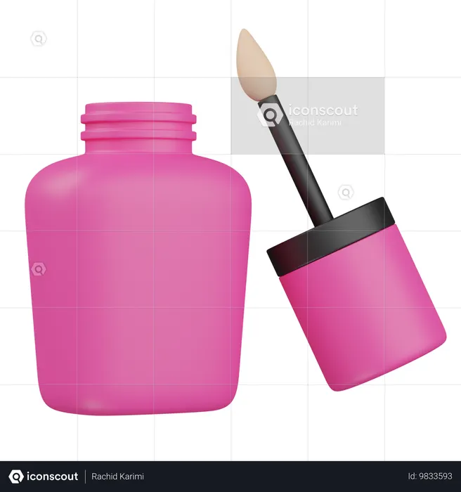 Nail polisher  3D Icon