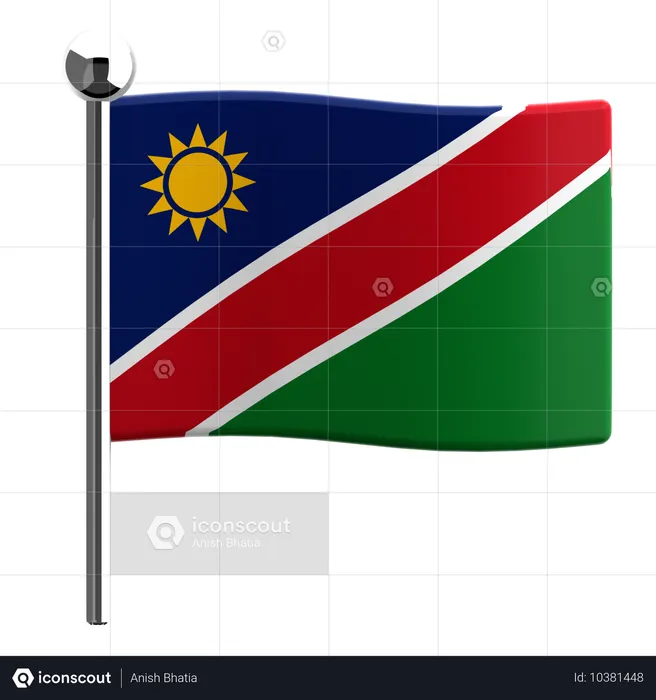 Namibia Flag 3D Icon