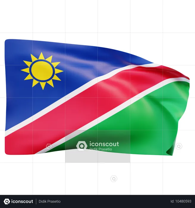 Namibia Flag Flag 3D Icon