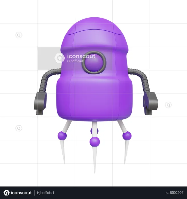 Nano Bot  3D Icon