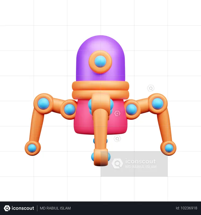 Nano robôs  3D Icon