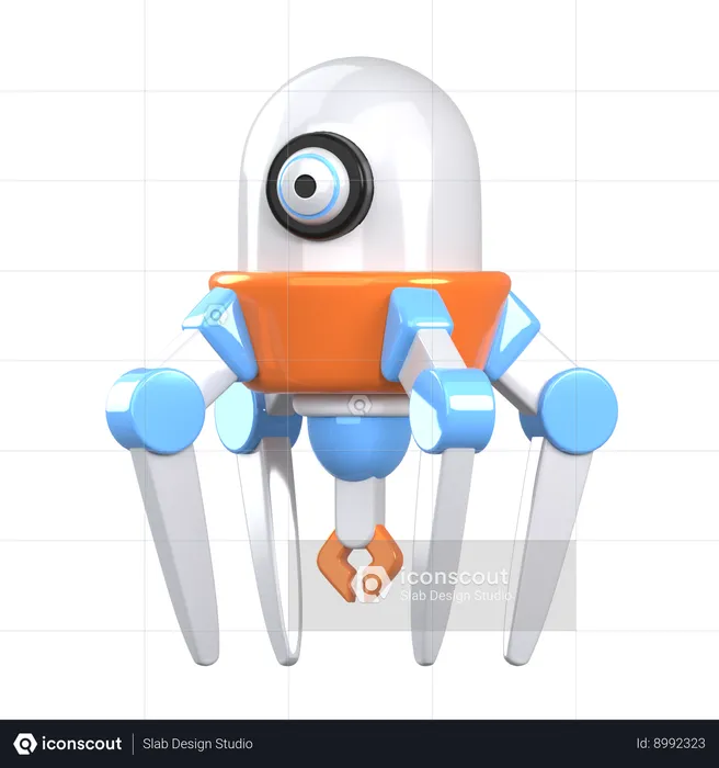 Nano Robot  3D Icon