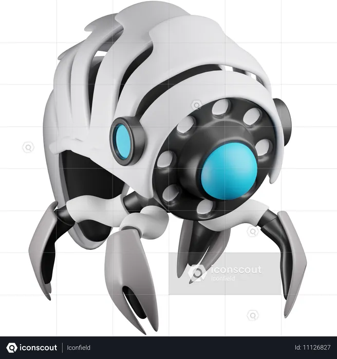 Nano-Roboter  3D Icon