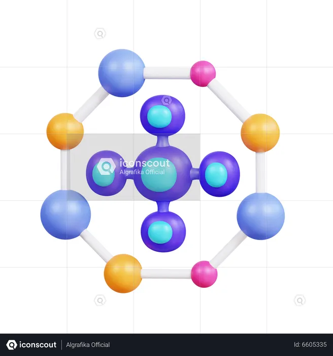 Nanotecnologia  3D Icon