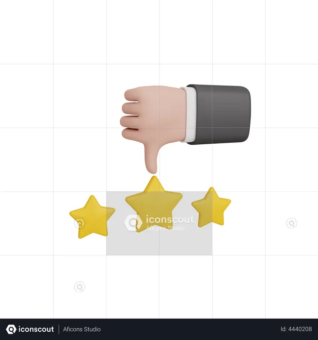 Não gosto  3D Icon