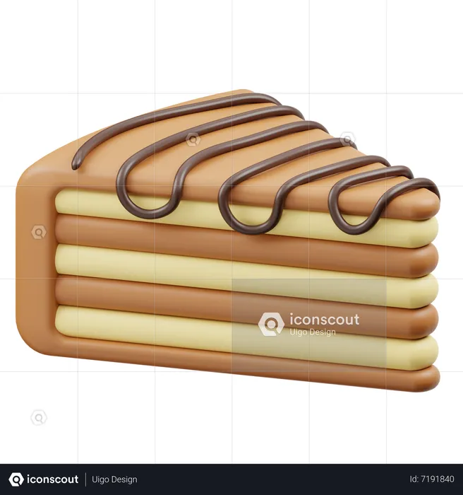 Napoleon Cake  3D Icon