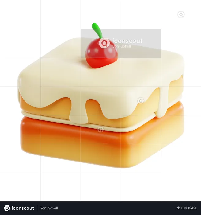 Napoleon Cake  3D Icon