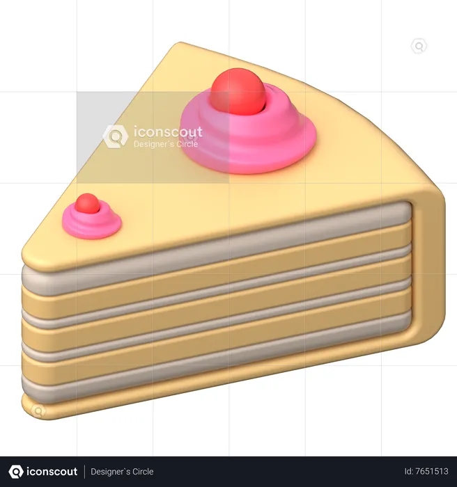 Napoleon Cake  3D Icon