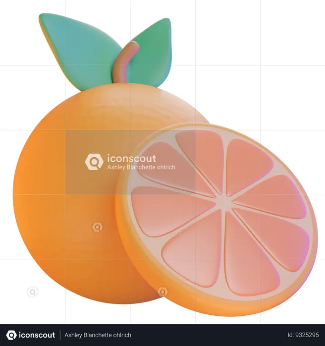 Naranja  3D Icon