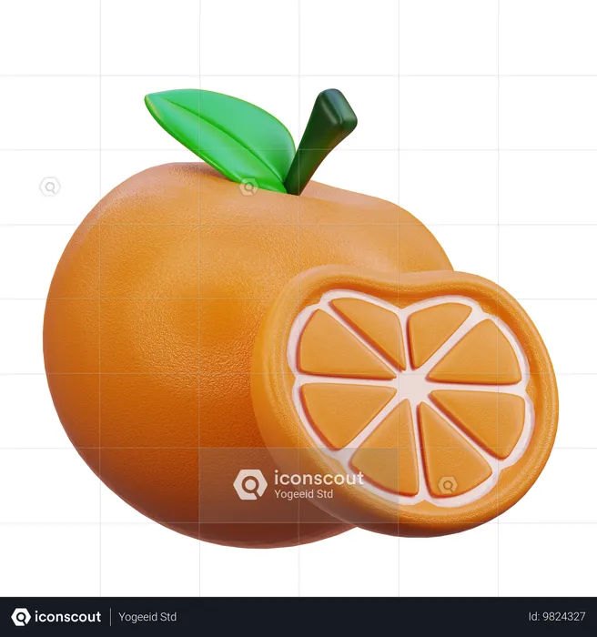 Naranja  3D Icon