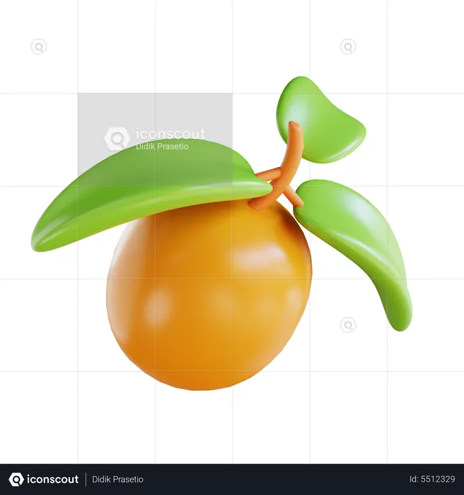 Naranja  3D Icon