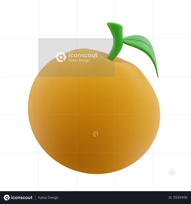 Naranja  3D Icon