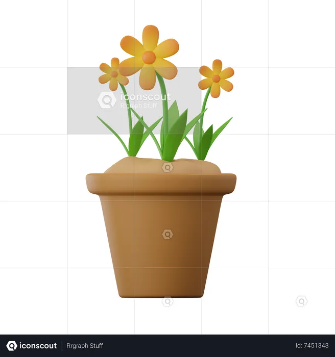 Narzissenblüte  3D Icon