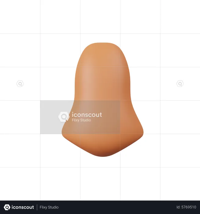 Nase  3D Icon