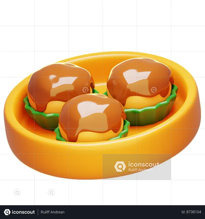 Nastar Cake  3D Icon