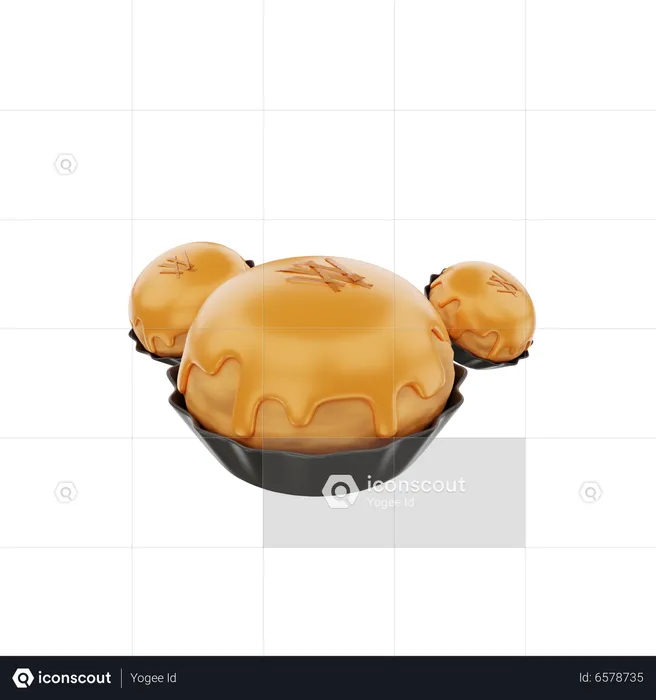 Nastar Cake  3D Icon