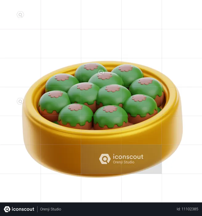 Nastar Cake Box  3D Icon