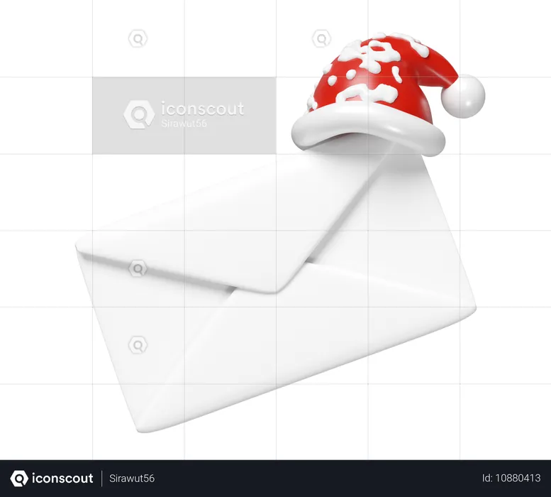 E-mail de natal  3D Icon