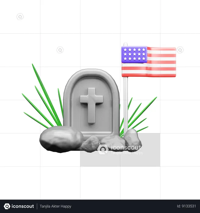 National  3D Icon