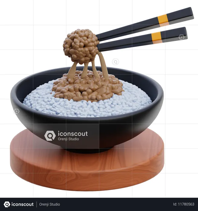 Natto  3D Icon