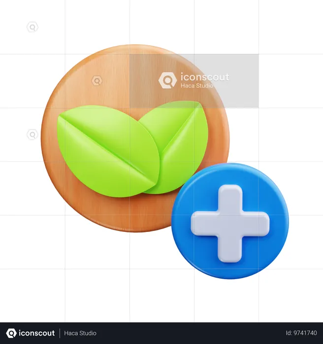 Natural Medicine  3D Icon