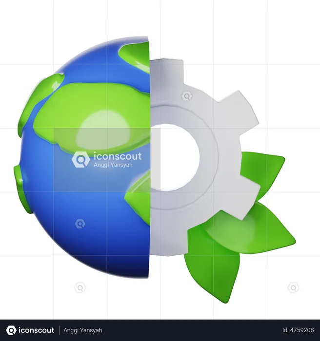 Nature Earth Process  3D Icon