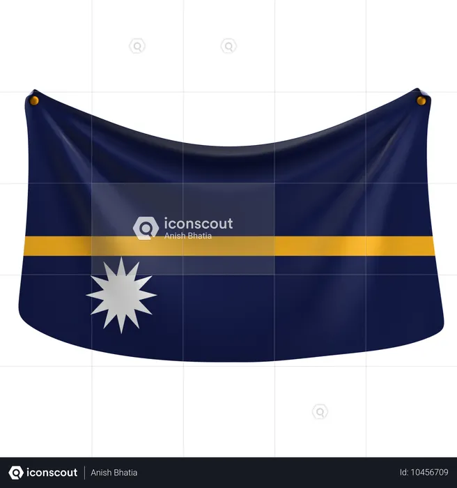 Nauru Flag 3D Icon