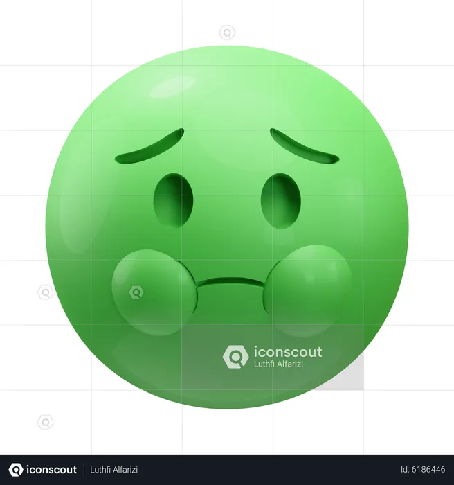 Nauseated Emoji 3D Icon