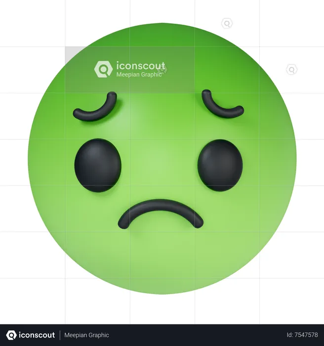 Nauseated Emoji 3D Icon