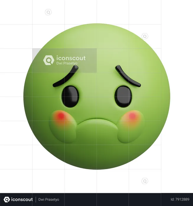 Nauséeux Emoji 3D Icon