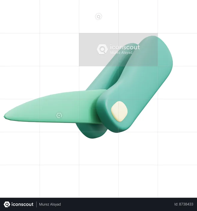 Cuchillo plegable  3D Icon