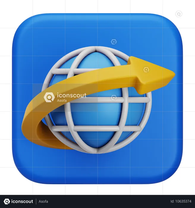 Navegador de Internet  3D Icon