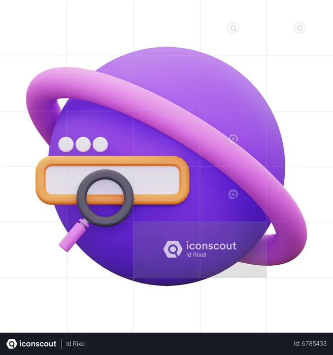 Navegador de internet  3D Icon