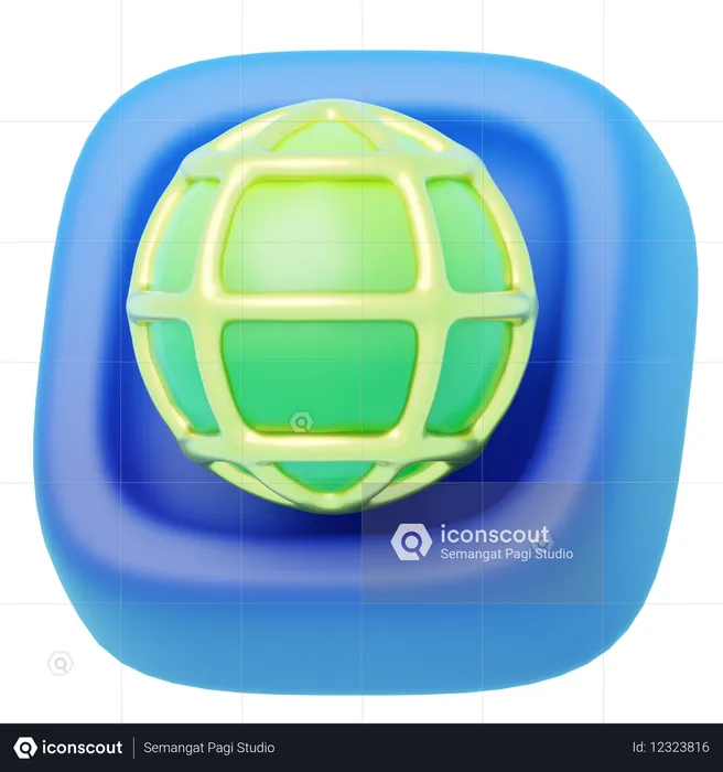 Navigateur  3D Icon