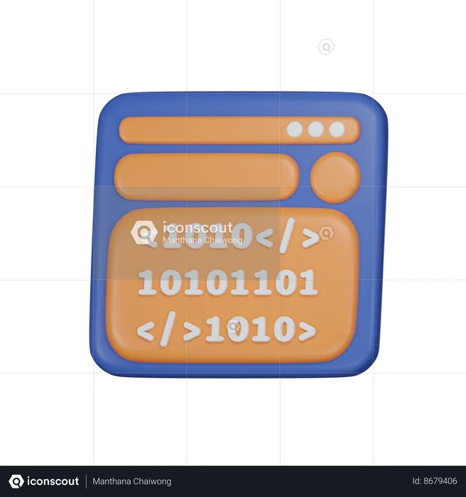Navigateur de codage  3D Icon