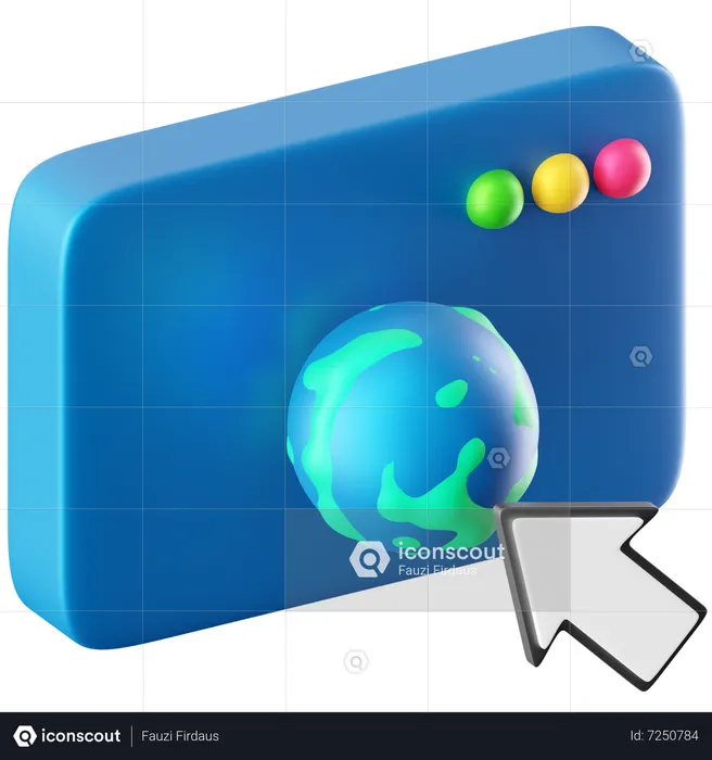 Navigateur Internet  3D Icon