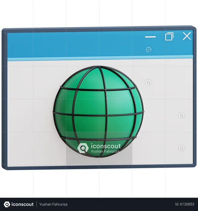 Navigateur Web  3D Icon