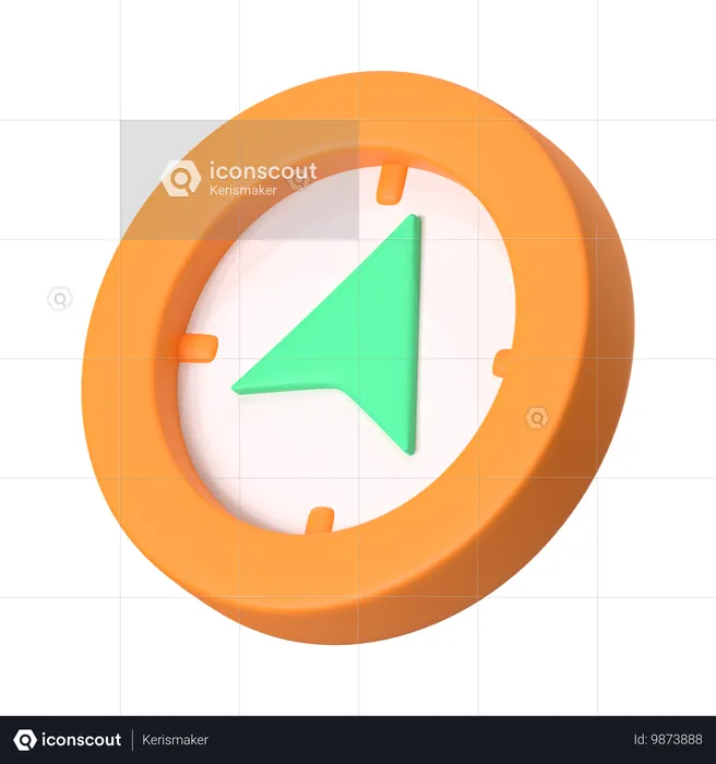 Navigation  3D Icon