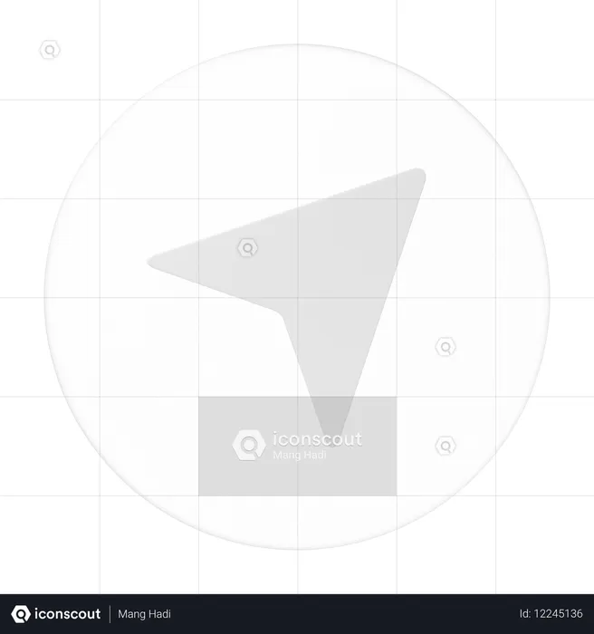 La navigation  3D Icon