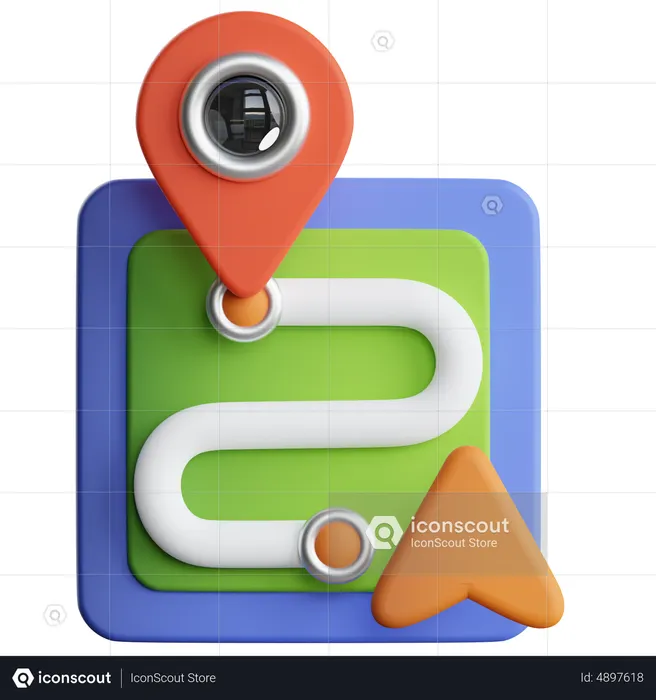 Navigation  3D Icon